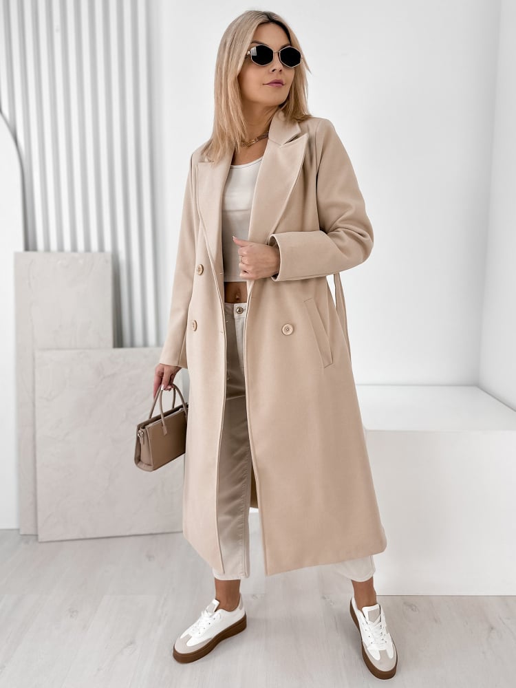 PŁASZCZ AVORIAZ BEŻOWY