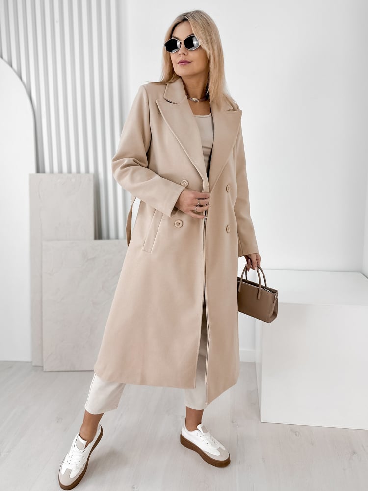 PŁASZCZ AVORIAZ BEŻOWY