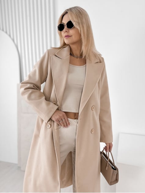 PŁASZCZ AVORIAZ BEŻOWY