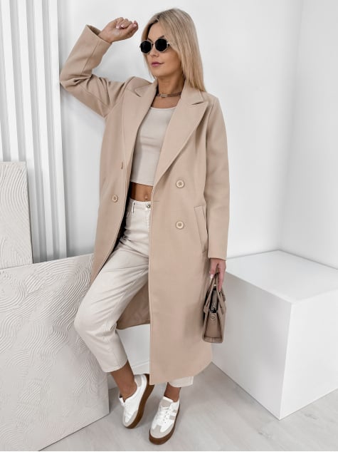 PŁASZCZ AVORIAZ BEŻOWY