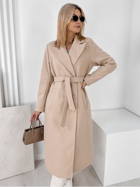 PŁASZCZ AVORIAZ BEŻOWY