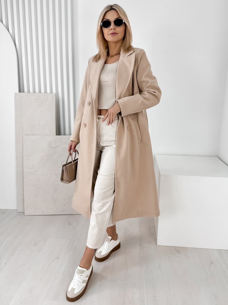 PŁASZCZ AVORIAZ BEŻOWY