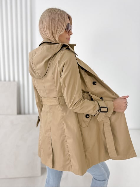 PŁASZCZ TRENCZ MORICONE KARMELOWY