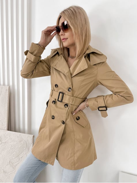 PŁASZCZ TRENCZ MORICONE KARMELOWY