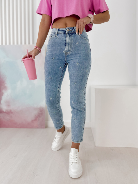 SPODNIE DONATELLO JEANSOWE