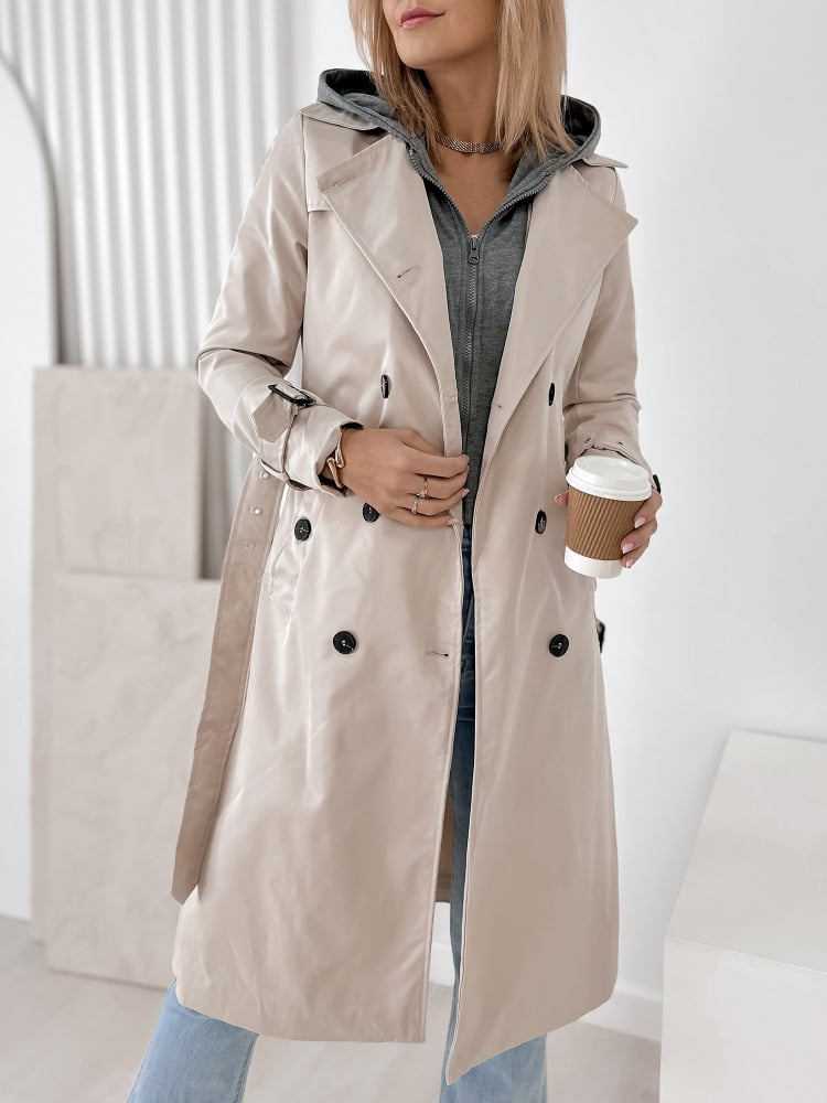 PŁASZCZ TRENCZ LAFAYETTE BEŻOWY