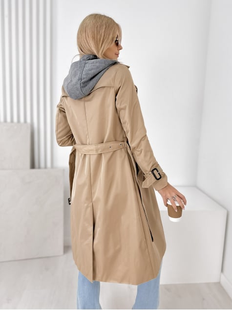 PŁASZCZ TRENCZ LAFAYETTE KARMELOWY