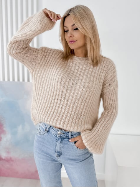 SWETER RAVELLO BEŻOWY