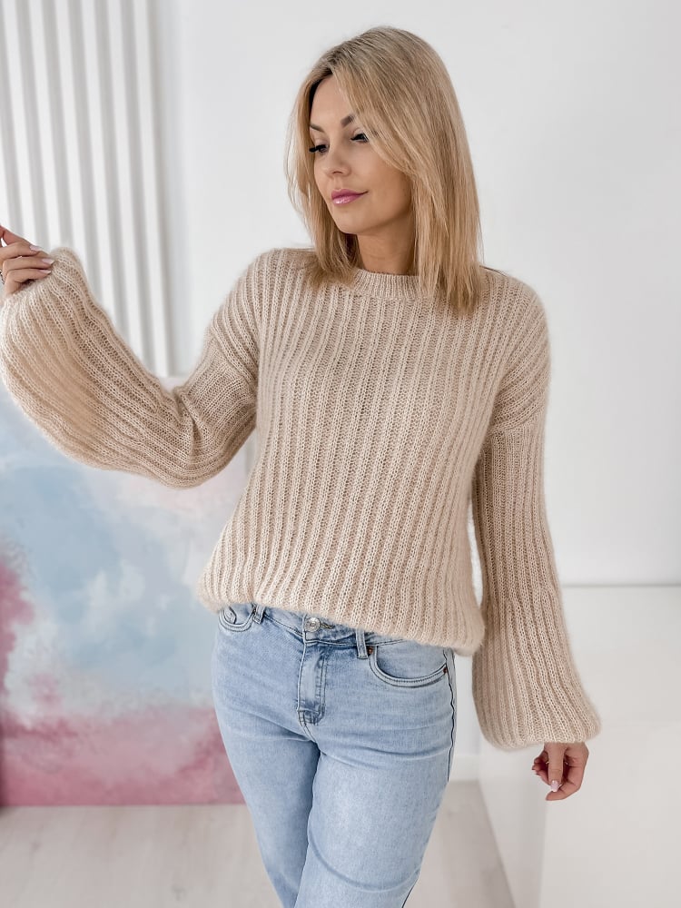 SWETER RAVELLO BEŻOWY