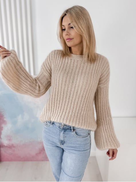 SWETER RAVELLO BEŻOWY