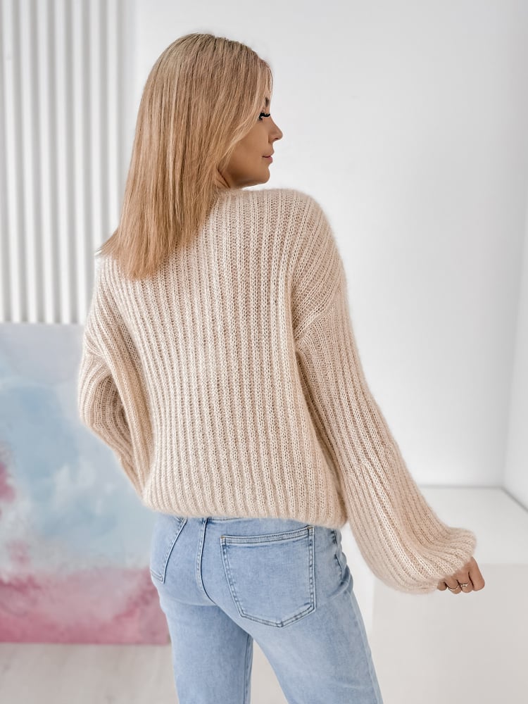 SWETER RAVELLO BEŻOWY