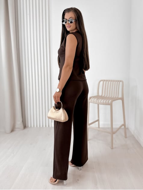 KOMPLET LAREDO CIEMNOBRĄZOWY