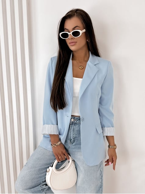 ŻAKIET WINDSOR BŁĘKITNY