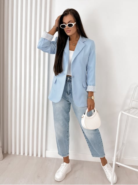 ŻAKIET WINDSOR BŁĘKITNY