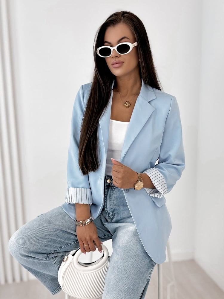 ŻAKIET WINDSOR BŁĘKITNY