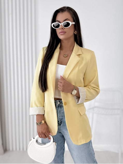 ŻAKIET WINDSOR ŻÓŁTY