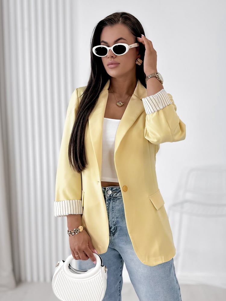 ŻAKIET WINDSOR ŻÓŁTY