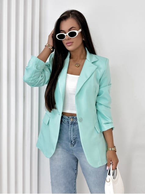 ŻAKIET WINDSOR MIĘTOWY