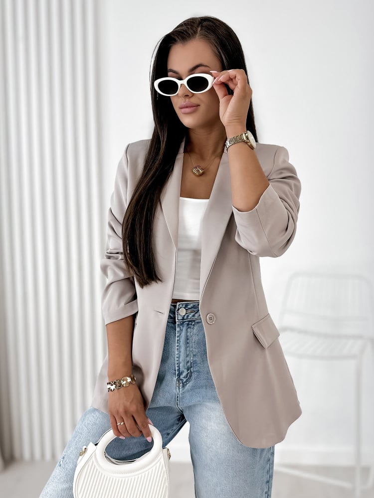 ŻAKIET WINDSOR CIEMNOBEŻOWY