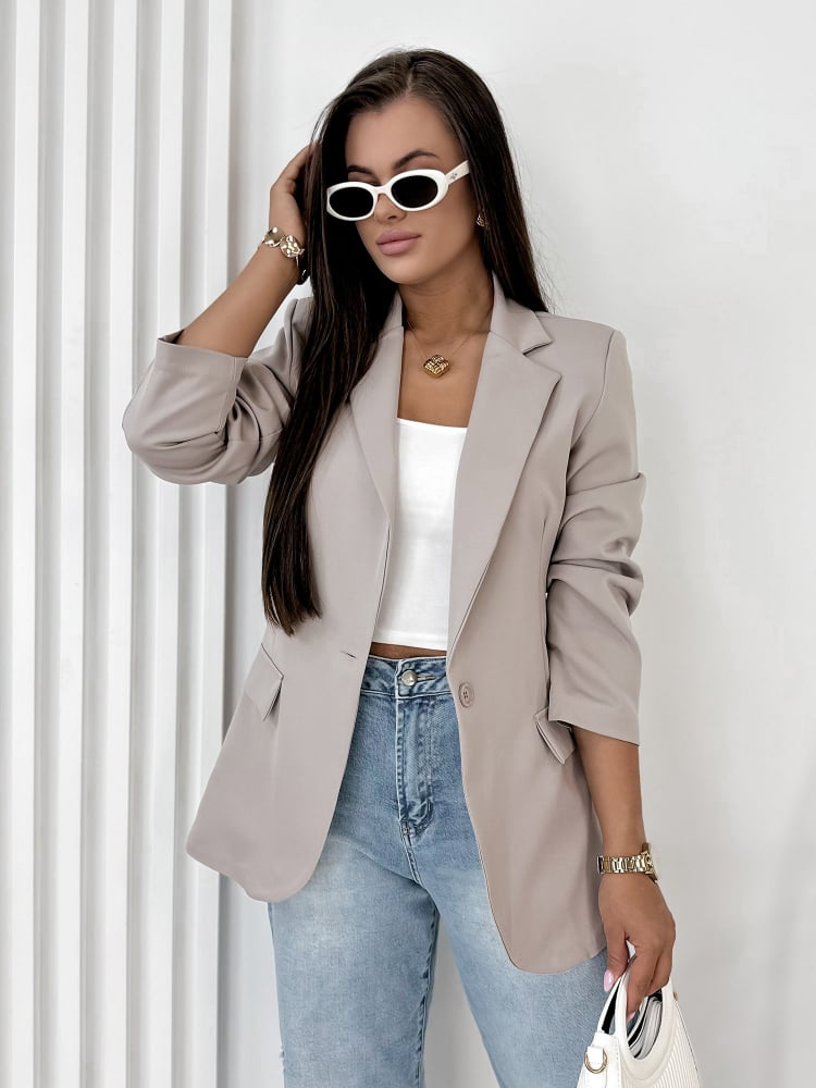 ŻAKIET WINDSOR CIEMNOBEŻOWY