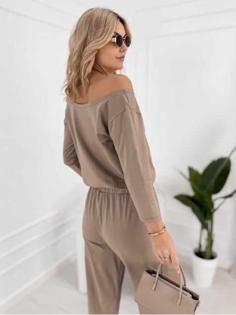 KOMBINEZON ASCOT CIEMNOBEŻOWY