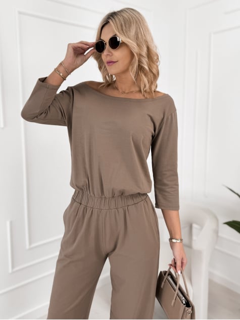 KOMBINEZON ASCOT CIEMNOBEŻOWY