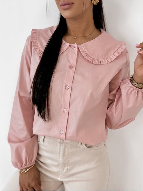 KOSZULA BIZELLE PUDROWY RÓŻ