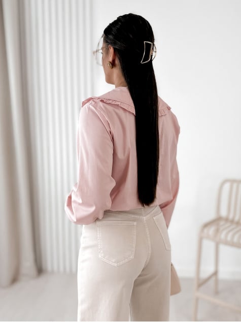 KOSZULA BIZELLE PUDROWY RÓŻ