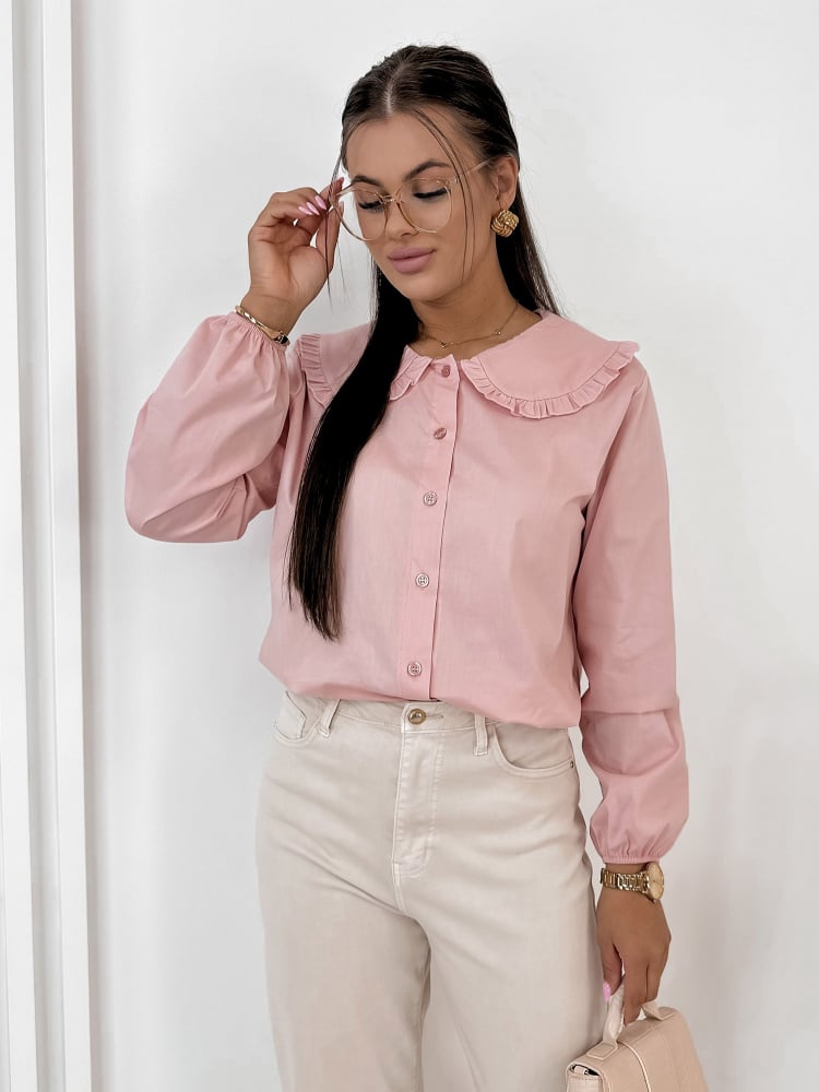 KOSZULA BIZELLE PUDROWY RÓŻ