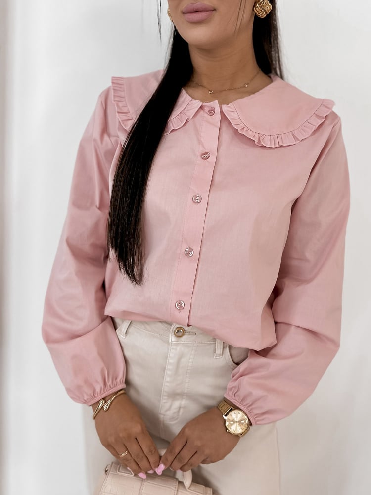 KOSZULA BIZELLE PUDROWY RÓŻ