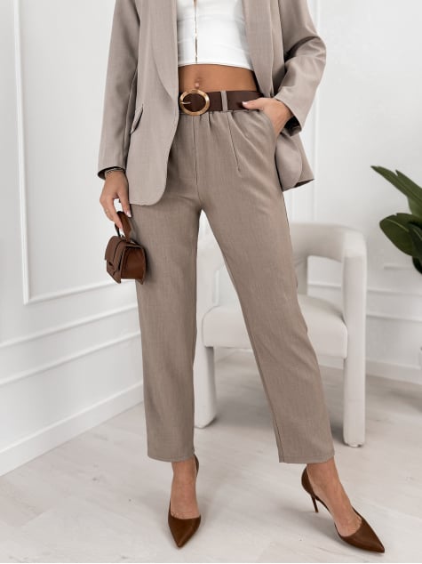 SPODNIE ALICANTE CIEMNOBEŻOWE