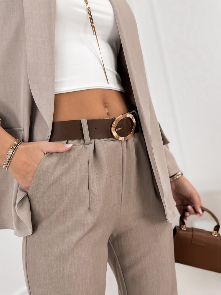 SPODNIE ALICANTE CIEMNOBEŻOWE