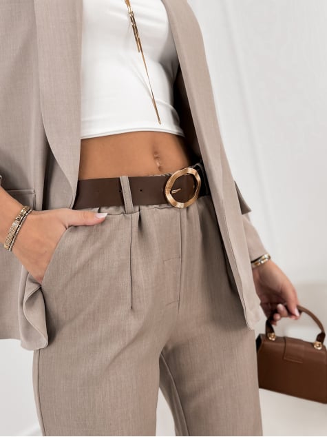 SPODNIE ALICANTE CIEMNOBEŻOWE