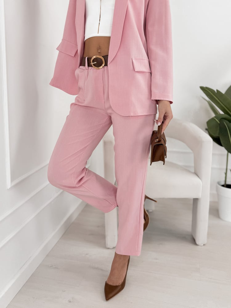 SPODNIE ALICANTE PUDROWY RÓŻ