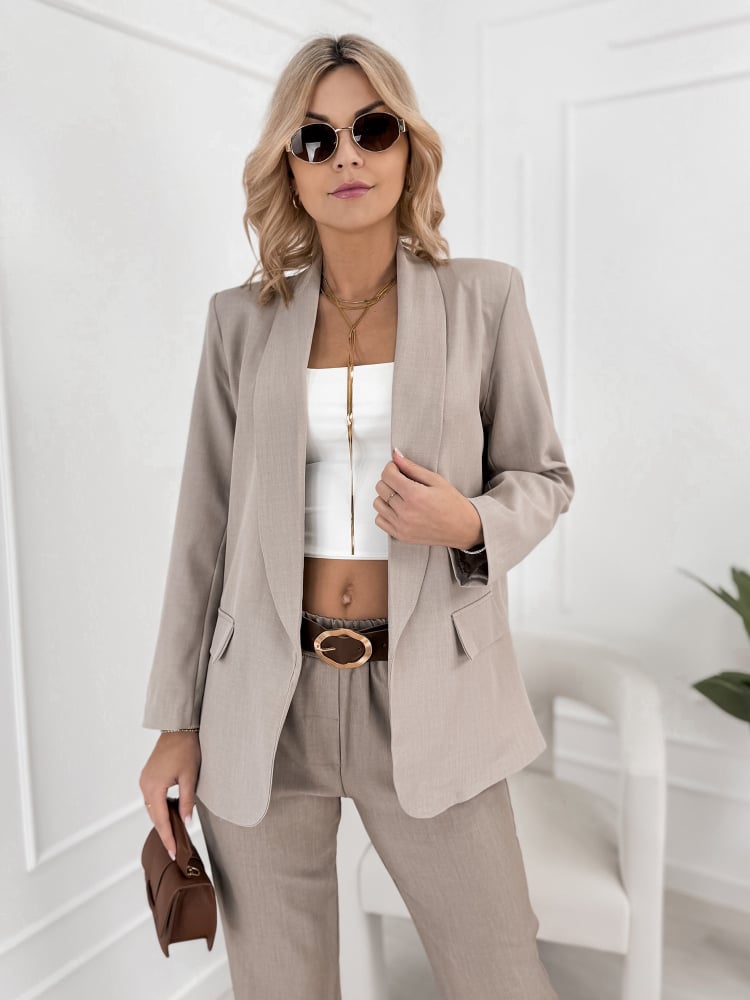 ŻAKIET ALICANTE CIEMNOBEŻOWY