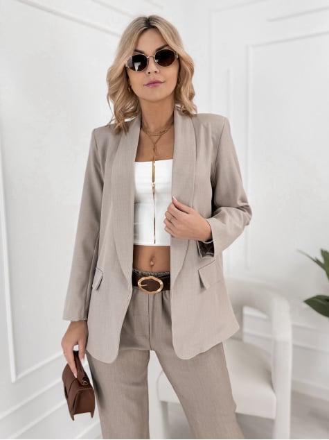 ŻAKIET ALICANTE CIEMNOBEŻOWY