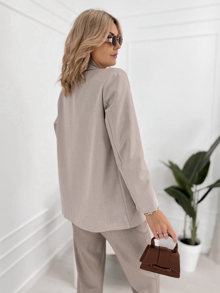 ŻAKIET ALICANTE CIEMNOBEŻOWY