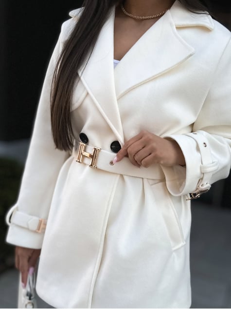 PŁASZCZ LANCASTER ECRU