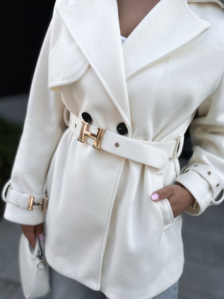 PŁASZCZ LANCASTER ECRU