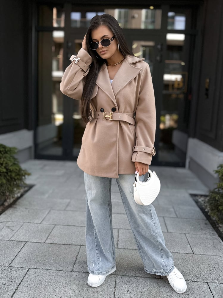 PŁASZCZ LANCASTER BEŻOWY