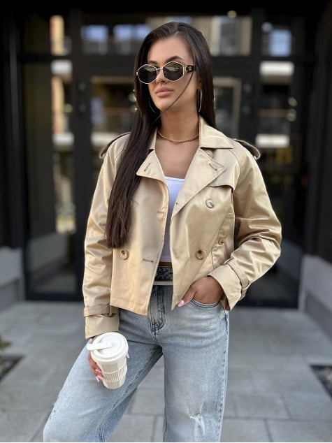 PŁASZCZ TRENCZ DELAWARE KARMELOWY