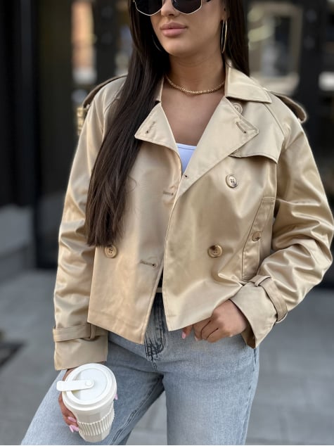 PŁASZCZ TRENCZ DELAWARE KARMELOWY