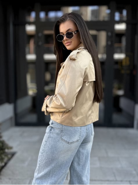 PŁASZCZ TRENCZ DELAWARE KARMELOWY