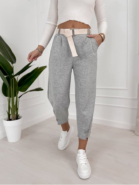 SPODNIE VENTURA JASNOSZARE