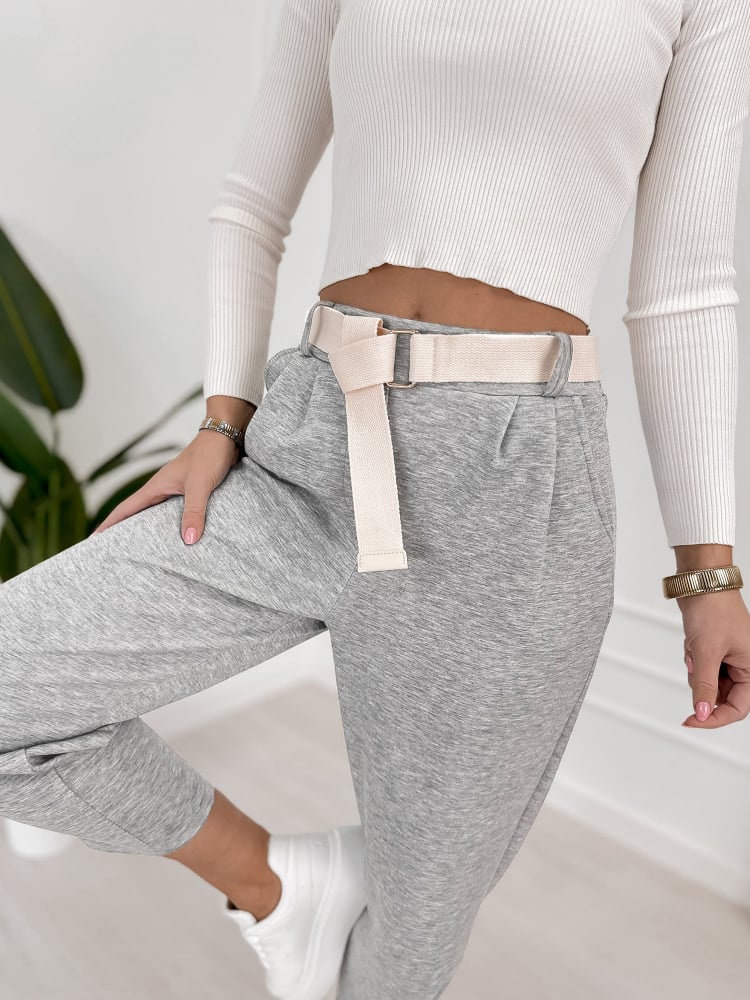 SPODNIE VENTURA JASNOSZARE