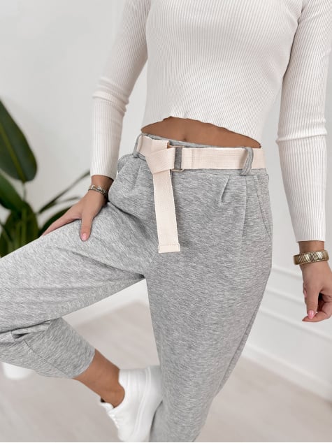 SPODNIE VENTURA JASNOSZARE