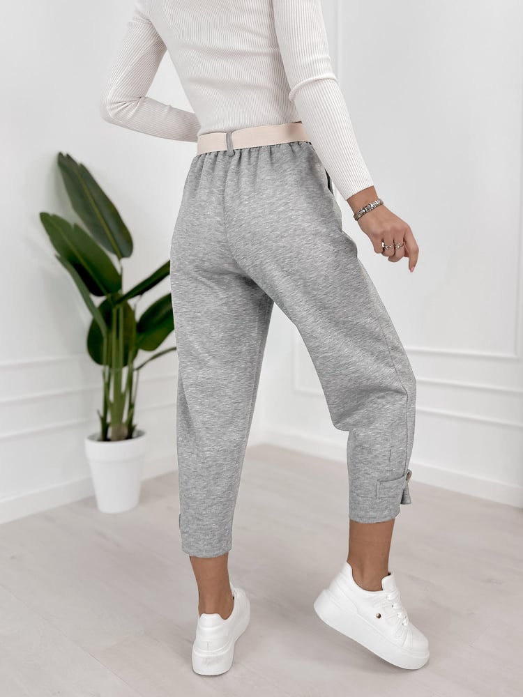 SPODNIE VENTURA JASNOSZARE