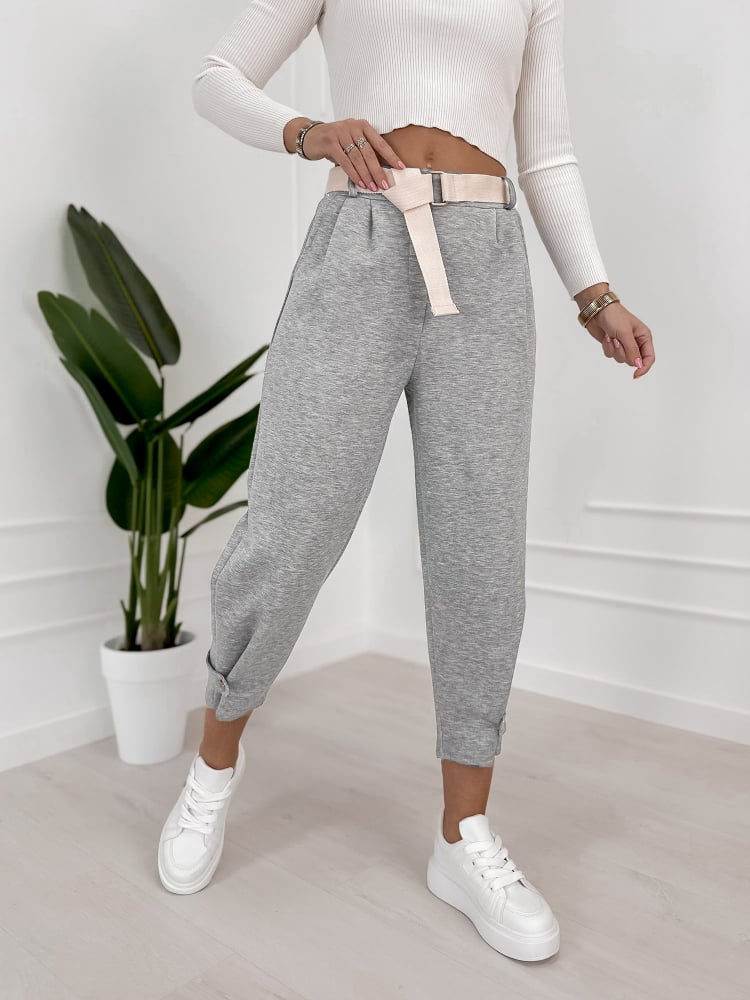 SPODNIE VENTURA JASNOSZARE