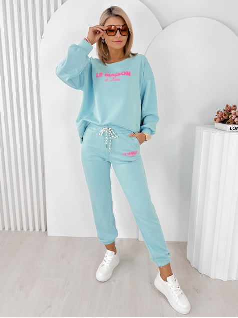 KOMPLET DRESOWY INDIGO BŁĘKITNY