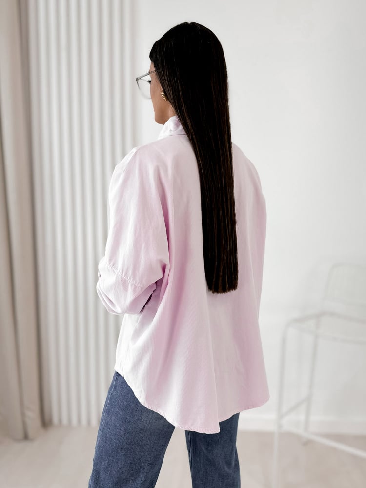 KOSZULA SZTRUKSOWA APOLINARE PUDROWY RÓŻ